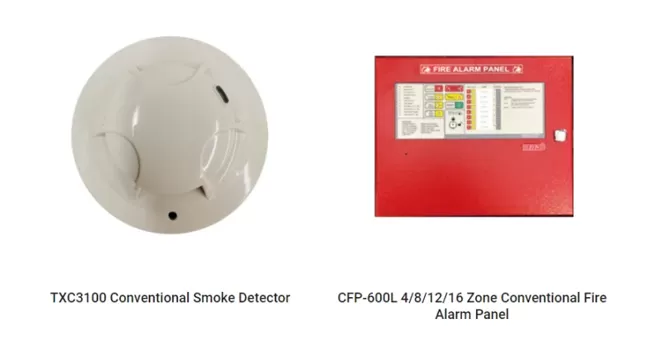 working principles of conventional fired alarm system smoke detector